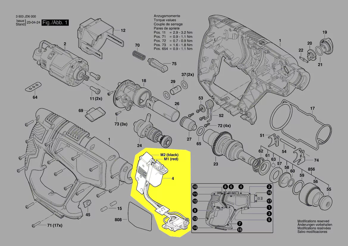 Interrupteur réf. 2 607 202 540 Bosch